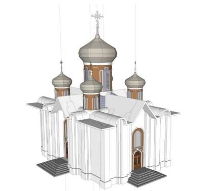 ЦЕРКОВНО-ИСТОРИЧЕСКОЕ НАСЛЕДИЕ / СОХРАНЕНИЕ ПАМЯТНИКОВ АРХИТЕКТУРЫ / ВИРТУАЛЬНАЯ РЕКОНСТРУКЦИЯ / CHURCH AND HISTORICAL HERITAGE / THE ARCHITECTURE MONUMENTS PRESERVATION / VIRTUAL RECONSTRUCTION